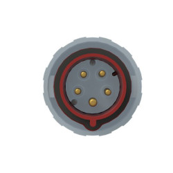 Złącze przemysłowe - zasilające 32A Wtyczka 415 V 3P+N+E Amphenol Industrial Czerwony IP67, IP69