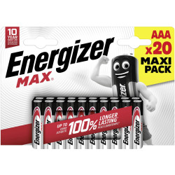 Energizer E303349600 Max AAA Battery Alkali-Manganese 1.5V 20 pc(s)