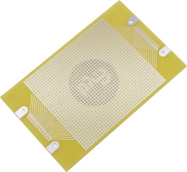 Circuit board, 100 x 160 mm, pitch 2.54 mm, single sided, FR4 epoxy, Cu 35 µm, BYB-3-11H6015
