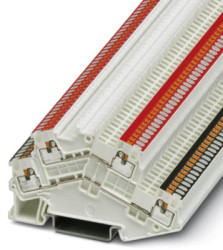 Double level terminal, push-in connection, 0.14-1.5 mm², 4 pole, 16 A, 6 kV, white, 3214662