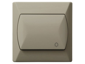 AKCENT Wyłącznik światło zwierny przycisk beżowy ŁP-5A/01 OSPEL