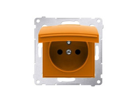 SIMON 54 Pokrywa gniazda do wersji IP44 z przesłonami pomarańczowa DGZ1BUZP/32 KONTAKT SIMON