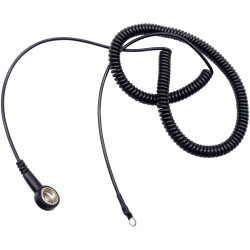 Quadrios 1903EC024 ESD earth cable 3.60 m 10 mm stud socket ring terminal