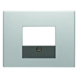 Berker K.5 Element centralny do gniazda TAE i głośnikowego aluminium 0357003