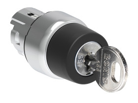 Przełącznik obrotowy kluczykowy 2-pozycyjny wycięcie: 22.5mm Lovato