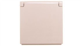 Simon 54 Pokrywa Gniazda Do Wersji Ip44 Z Przesłonami Z Klapką Kremowa...