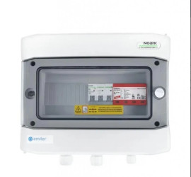 Rozdzielnica EM-128_AC hermetyczna IP65 EMITER z ogranicznikiem przepięć AC Dehn typ 1+2, 63A 3-F