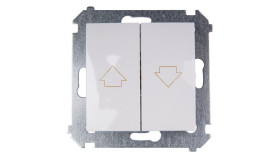 Simon 54 Przycisk Żaluzjowy Biały Dzp1w.01/11