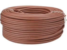 Kabel silikonowy SIHF 180C 300/500V 2x2,5 ciepłoodporny LSOH ceglasty linka TKD /100m/