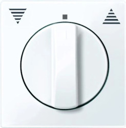 Merten System M Płytka centralna łącznika żaluzjowego obrotowego biały active MTN567125