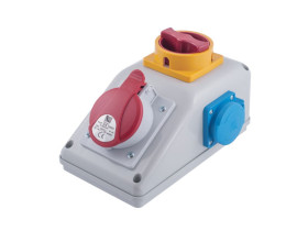 Rozdzielnica stacjonarna R-BOX KOMAPKT 1x32A/5P 1x250V wył. 0/1 B.325/1/01 PAWBOL