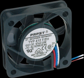 412 F 2H Axial fan, 12V DC, 40 x 40 x 10 mm, rpm: 5400