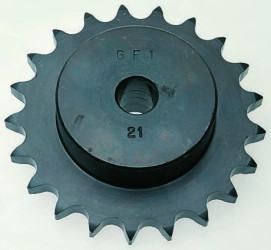 Koło łańcuchowe drabinkowe, 21 zębów, 06B-1, Pilot, śr otworu: 14mm, śr toczna: 63.91mm, Stal