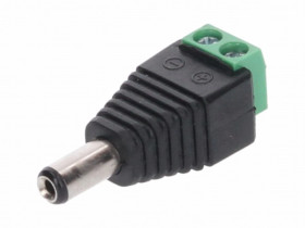 Wtyk DC 5.5x2.5 ze złączem skrętnym