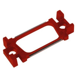Coding element, red for D-Sub housing size 1 (DE), 9 pole, socket, coding combination 6, 09670092206103