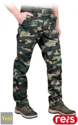 Spodnie BHP robocze do pasa YES moro TRWAŁE rozmiar 54