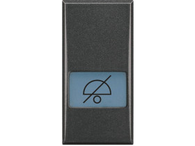 AXOLUTE Klawisz NIE PRZESZKADZAĆ 1 modułowy antracyt HS4921DD LEGRAND