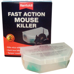 Rentokil PSF135 Fast Action Mouse Killer (Twin Pack)