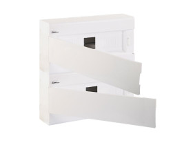 Rozdzielnica natynkowa 36 modułowa 2x18M drzwi pełne IP40 SRn-2x18/B (N+PE) 1.18 ELEKTRO-PLAST