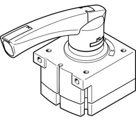 Zawór regulacyjny pneumatyczny 4/3 Way, Pressurised Ręczne G 1/2 Festo 12mm
