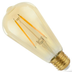 Żarówka filament E27 led 2W ST64 AMBER ciepła biała 2400K RETROSHINE Spectrum