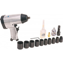 Zestaw kluczy Zestaw kluczy udarowych SAM 9 → 27 mm 10 szt. Stal