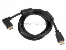 Kabel HDMI - HDMI 1,8m 1.4v kąt-pro.