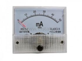 Miernik analogowy amperomierz panel 50mA