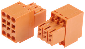 Wtykowy blok zaciskowy 6 -pinowe raster 3.5mm 2 -rzędowe Montaż na kablu Żeński Weidmüller