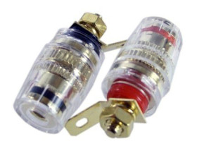 Gniazdo głośnikowe małe CZERWONE