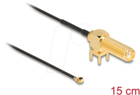 12034 Aerial cable SMA90°PCB &gt; I-PEX Inc., MHF® I connector 1.13 15 cm