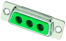 D-Sub socket, 3 pole, 3W3, 09692000033