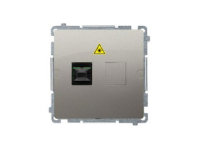 SIMON BASIC Gniazdo światłowodowe / optyczne pojedyncze SC/APC (moduł) satynowy BMGS1.01/29 KONTAKT SIMON