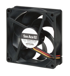 Wentylator osiowy 12 V DC DC 92 x 92 x 25mm 4.68W 132m³/h 43dB(A) 390mA