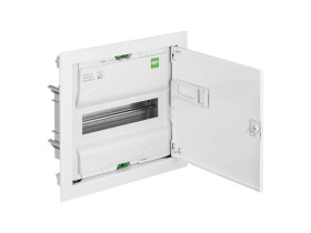 Rozdzielnica podtynkowa 12 modułowa 1x12M drzwi metal IP30 MSF RP N+PE 2001-00 ELEKTRO-PLAST NASIELSK