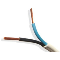 Przewód OMY-p 2x1 BIAŁY płaski H03VVH2-F