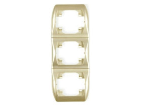 TREND Ramka pionowa 3 potrójna złoty 6RV-3 KARLIK