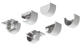 Zestaw Zaślepek, Kolor Srebrny, Do Profilu Led 2194 Häfele Lighting, 83374877