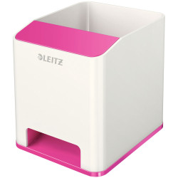 Leitz Sound Pen Holder WOW White &amp; Pink