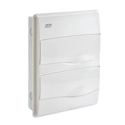 IP40 Rozdzielnica modułowa 2x12 ORO podtynkowa (drzwi białe) PE+N