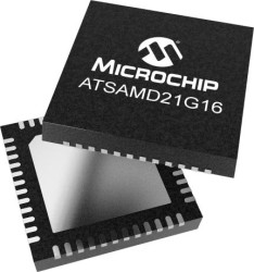 Mikrokontroler ATSAMD21G16B QFN 48-pinowy Montaż powierzchniowy ARM Cortex M0+ 64 kB 32bit 48MHz Flash