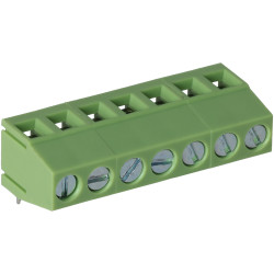 TruConnect 211707 5.08mm 7 Way 90deg Rising Clamp Terminal Block