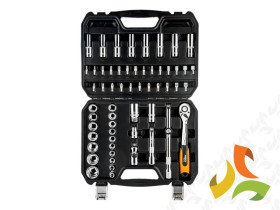 Klucze nasadowe 58 szt. 1/2" CrV zestaw kluczy 08-663 NEO TOOLS