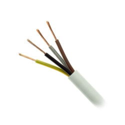 Przewód OWŻO 4x1,5mm 300-500V biały H05VV-F 4G