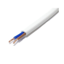 Przewód OMYP 300V 2x0,50 Biały Płaski H03VVH2-F