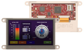 Kolorowy wyświetlacz LCD 7cal TFT 800 x 480pikseli I2C, SPI I/F Nie 4D Systems