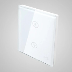 TouchMe Duży panel szklany, żaluzjowy, biały TM727W