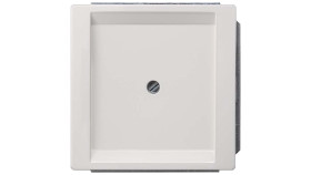 Zaślepka biała 1-drożna plastikowa