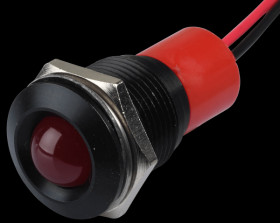 Q16P3BXXR12E Indicator LED, 12 V DC, 16 mm, wired, red/BlC