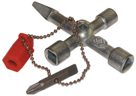 Klucz do szaf sterowniczych CK 6 mm liczba profili 8 Klucz krzyżowy